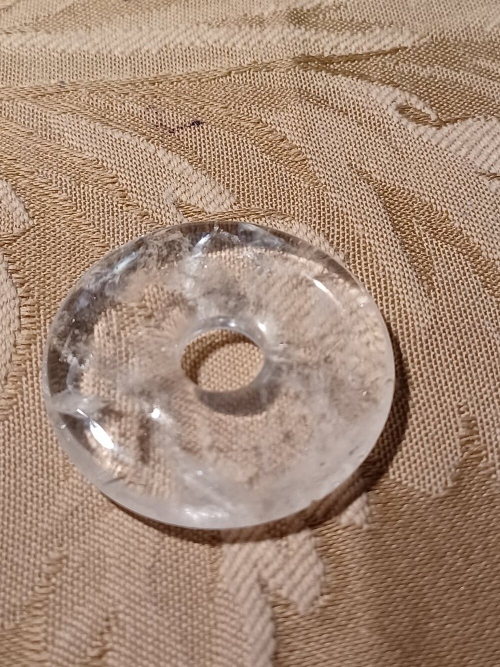 Crystal Quartz Donut - Picture 2 of 4